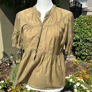 Olive Green blouse dress from J.CREW size 0